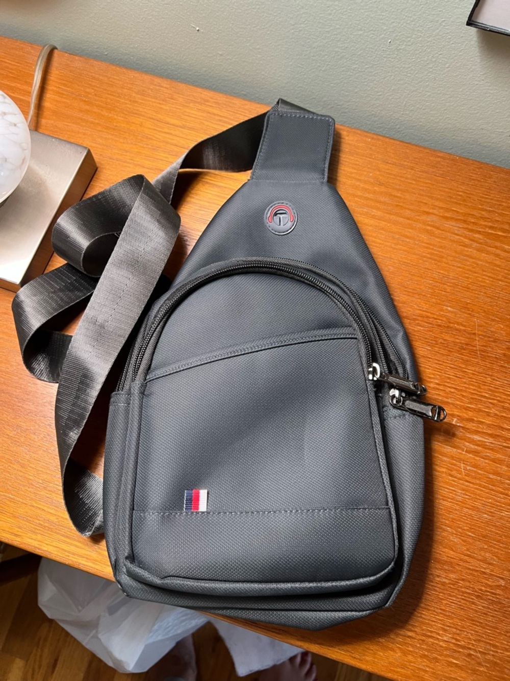 Westend Urban Grey Crossbody Slingbag Travel Daypack for Women or Men